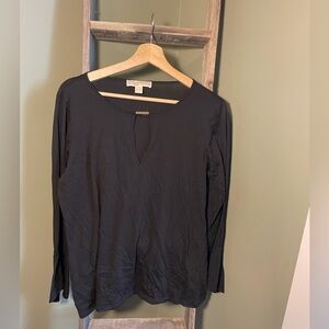 Michael Michael Kors Black Bell Sleeve Top